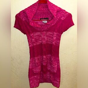 Dollhouse knit mini dress/ shirt with pockets